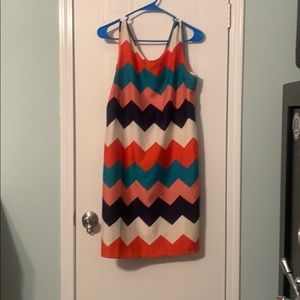 Spring chevron dress